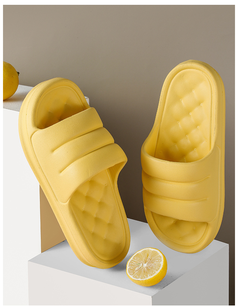 Eva Platform Non-Slip Home Sandals Comfortable Soft Massage Sole Bread Slippers for Women Summer Slippers Men