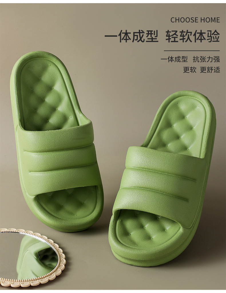 Eva Platform Non-Slip Home Sandals Comfortable Soft Massage Sole Bread Slippers for Women Summer Slippers Men
