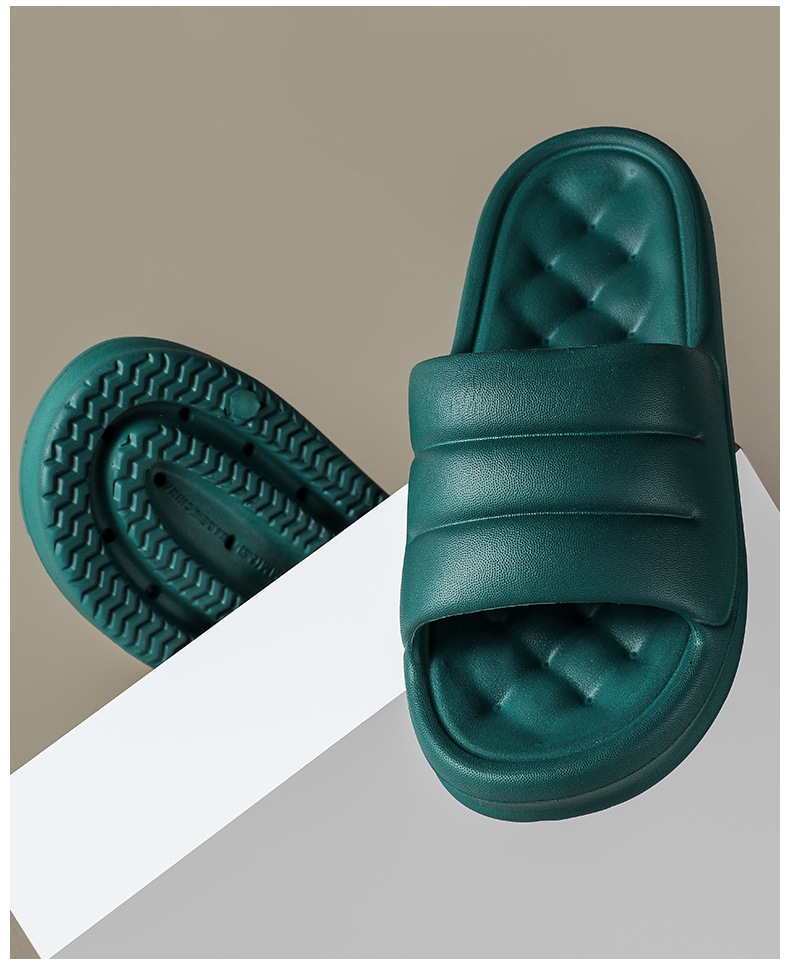 Eva Platform Non-Slip Home Sandals Comfortable Soft Massage Sole Bread Slippers for Women Summer Slippers Men