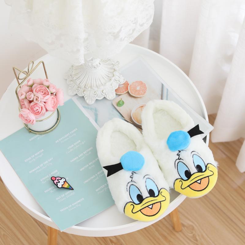 Soft Half Enclosing Slipper Girl's Heart Autumn and Winter Warm and Cute Japanese Ins Indoor Home Woolen Slipper Girl