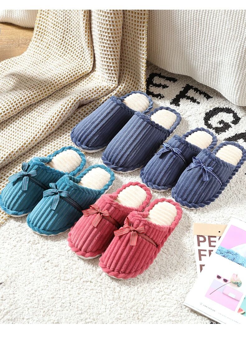 Cotton Slippers Female Male Winter Couple Household Non-Slip Fur Warm Keeping Floor Cotton Slippers Corduroy Woolen Slipper Wholesale Cotton Slippers Female Male Winter Couple Household Non-Slip Fur Warm Keeping Floor Cotton Slippers Corduroy Woolen Slipper Wholesale