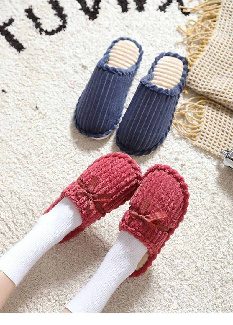 Cotton Slippers Female Male Winter Couple Household Non-Slip Fur Warm Keeping Floor Cotton Slippers Corduroy Woolen Slipper Wholesale Cotton Slippers Female Male Winter Couple Household Non-Slip Fur Warm Keeping Floor Cotton Slippers Corduroy Woolen Slipper Wholesale