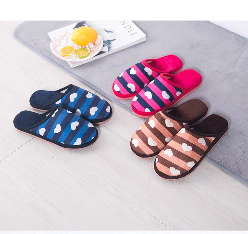  Low Price Running Volume Couple Winter Male and Female Home Warm Indoor Cotton Love Non-Slip Soft Bottom Woolen Slipper
