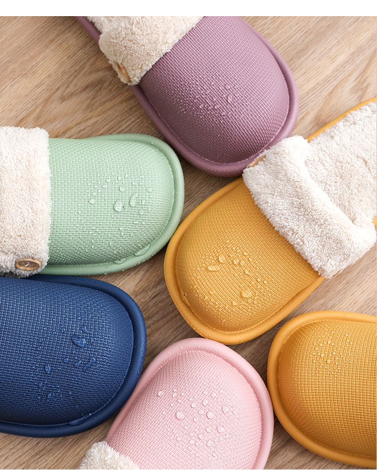 2021 New Style Drooping Home Slippers Women's Outdoor Indoor Bathroom Non-Slip Soft Soled Cotton Slipper Winter Home Men 2021 New Style Drooping Home Slippers Women's Outdoor Indoor Bathroom Non-Slip Soft Soled Cotton Slipper Winter Home Men