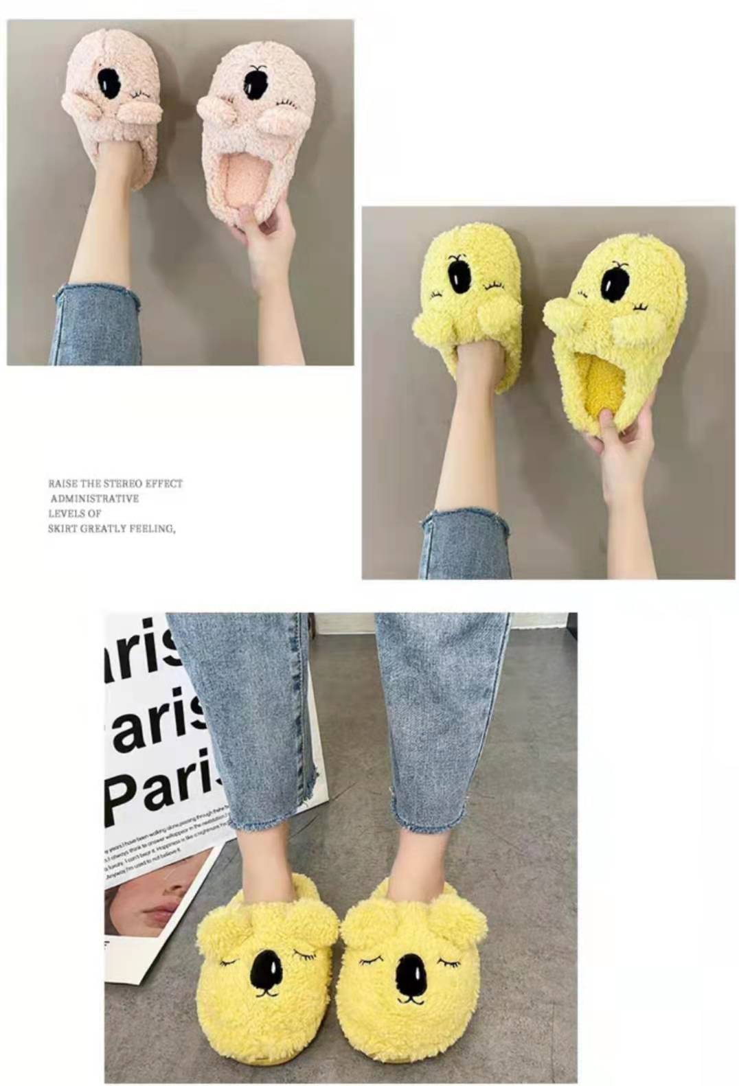 Cute Cartoon Ankle Boot Women's Outer Wear 2021autumn and Winter New Closed Toe Cotton Slippers Women's Soft Bottom Home Fur Slipper Cute Cartoon Ankle Boot Women's Outer Wear 2021autumn and Winter New Closed Toe Cotton Slippers Women's Soft Bottom Home Fur Slipper