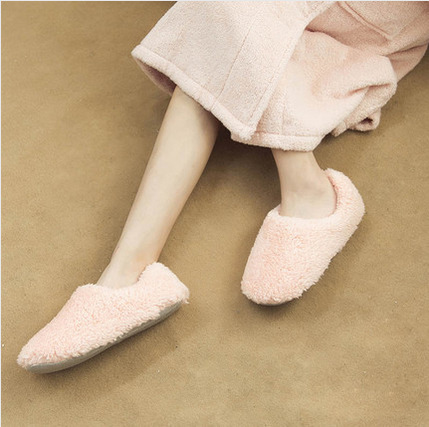 New Cover Heel Moon Shoes Couple&#039;s Warm NonSlip Padded Casual Indoor Winter Plush Slipper Home CottonPadded Shoes Women