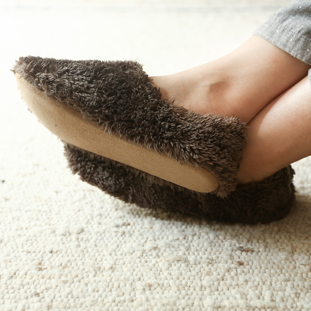 New Cover Heel Moon Shoes Couple&#039;s Warm NonSlip Padded Casual Indoor Winter Plush Slipper Home CottonPadded Shoes Women