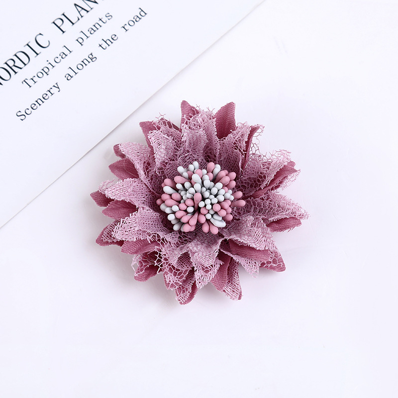 Korean Style DIY Lace Fabric Handmade Flower Headwear Hair Accessories Brooch Shoes and Hats Accessories Ornament Factory Direct Supply Korean Style DIY Lace Fabric Handmade Flower Headwear Hair Accessories Brooch Shoes and Hats Accessories Ornament Factory Direct Supply