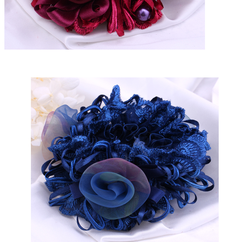 Korean Lace Flower Hair Accessories Cloth Hair Ring Headband Mother Updo Horse Tail Hair Rope Rubber Band