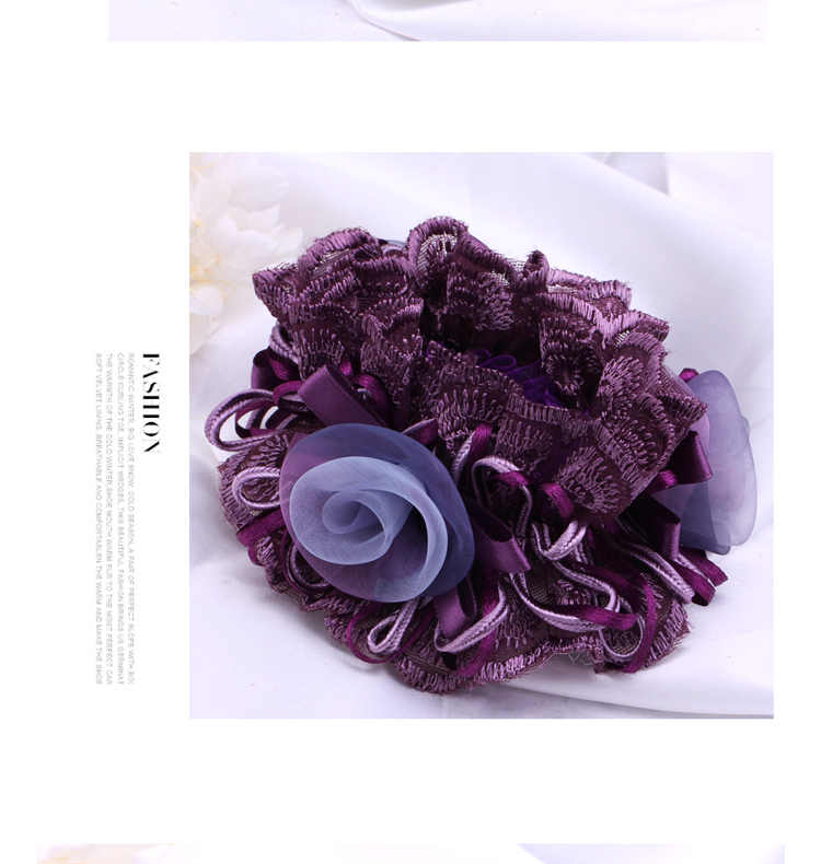 Korean Lace Flower Hair Accessories Cloth Hair Ring Headband Mother Updo Horse Tail Hair Rope Rubber Band