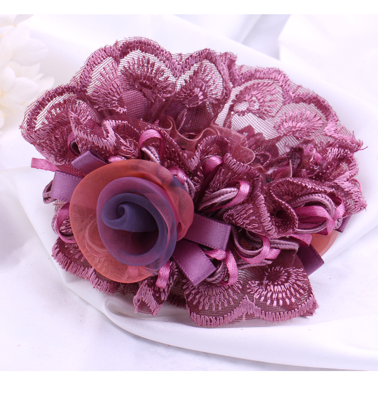 Korean Lace Flower Hair Accessories Cloth Hair Ring Headband Mother Updo Horse Tail Hair Rope Rubber Band