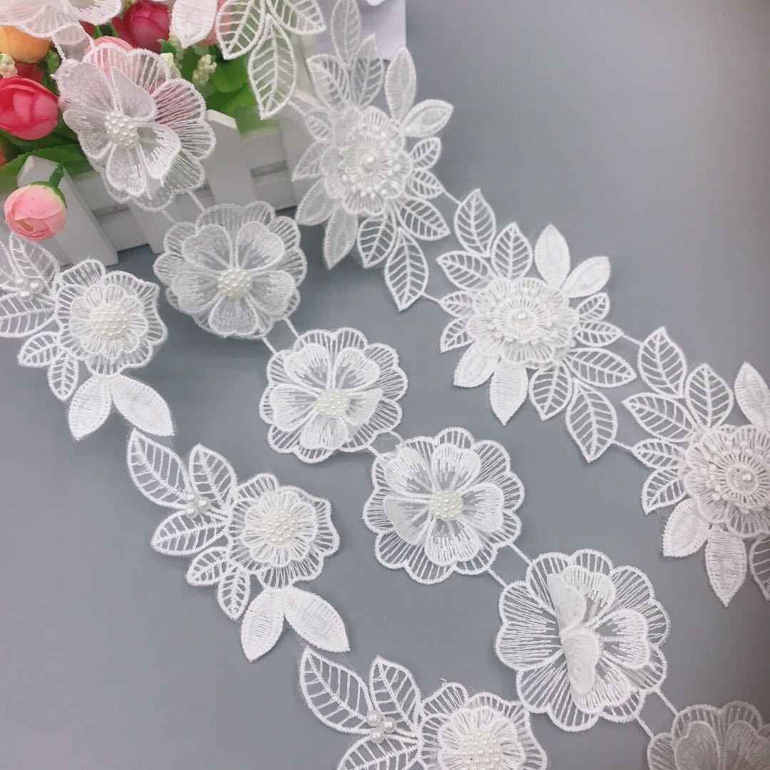 New Products in Stock Cross-Border Pearl Embroidery Double-Layer Handmade Beads Flower Lace Fine Workmanship DIY Clothing Sccessories New Products in Stock Cross-Border Pearl Embroidery Double-Layer Handmade Beads Flower Lace Fine Workmanship DIY Clothing Sccessories