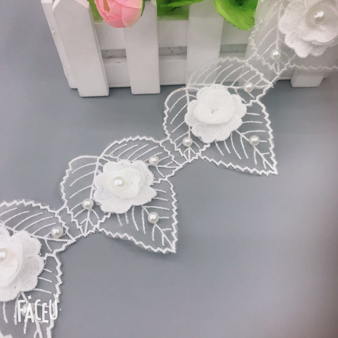 New Products in Stock Cross-Border Pearl Embroidery Double-Layer Handmade Beads Flower Lace Fine Workmanship DIY Clothing Sccessories New Products in Stock Cross-Border Pearl Embroidery Double-Layer Handmade Beads Flower Lace Fine Workmanship DIY Clothing Sccessories