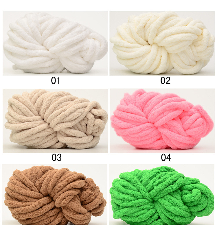 INS Chenille Thick Wool Knitted Blanket Handmade Woven Blanket Nordic Wish Sofa Blanket Thick Thread Bar Knitted Blanket