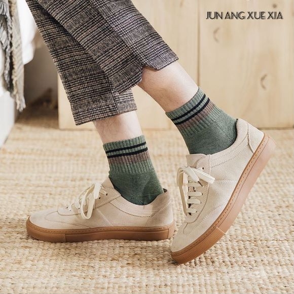 Socks men&#039;s middle tube wool loop sports cotton thread absorption sweat deodorant thick towel socks men&#039;s socks tide spo