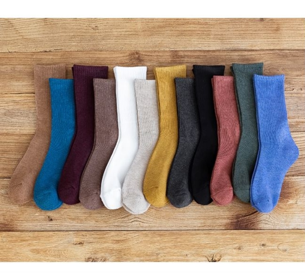 Socks men's middle tube wool loop sports cotton thread absorption sweat deodorant thick towel socks men's socks wet adult socks spot