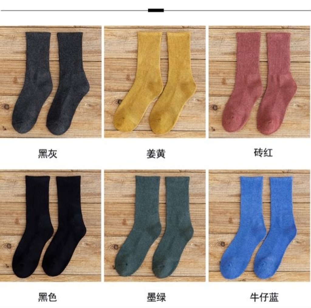 Socks men's middle tube wool loop sports cotton thread absorption sweat deodorant thick towel socks men's socks wet adult socks spot