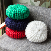 Amazon Nordic Coarse Yarn Hand Woven Blanket Blanket Knitted Blanket Wool Blanket Sofa Blanket Thick Thread Blanket