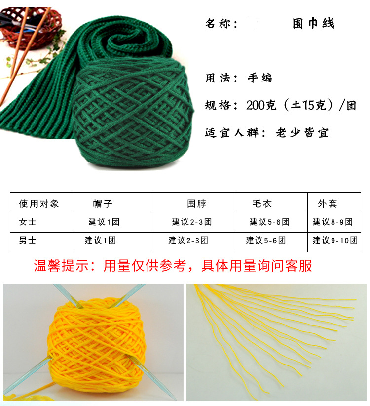 Multi-Strand Cotton Thread Special Clearance Scarf Hat Sub-Thread Knitting Needle Thread Cotton Korea Cotton Baby Wool Coarse Yarn Special Wholesale Multi-Strand Cotton Thread Special Clearance Scarf Hat Sub-Thread Knitting Needle Thread Cotton Korea Cotton Baby Wool Coarse Yarn Special Wholesale