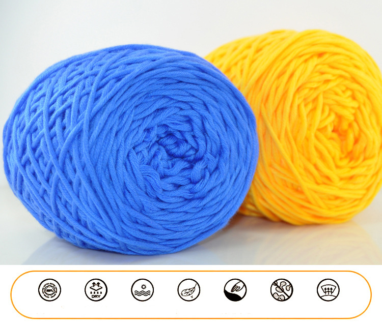 Multi-Strand Cotton Thread Special Clearance Scarf Hat Sub-Thread Knitting Needle Thread Cotton Korea Cotton Baby Wool Coarse Yarn Special Wholesale Multi-Strand Cotton Thread Special Clearance Scarf Hat Sub-Thread Knitting Needle Thread Cotton Korea Cotton Baby Wool Coarse Yarn Special Wholesale