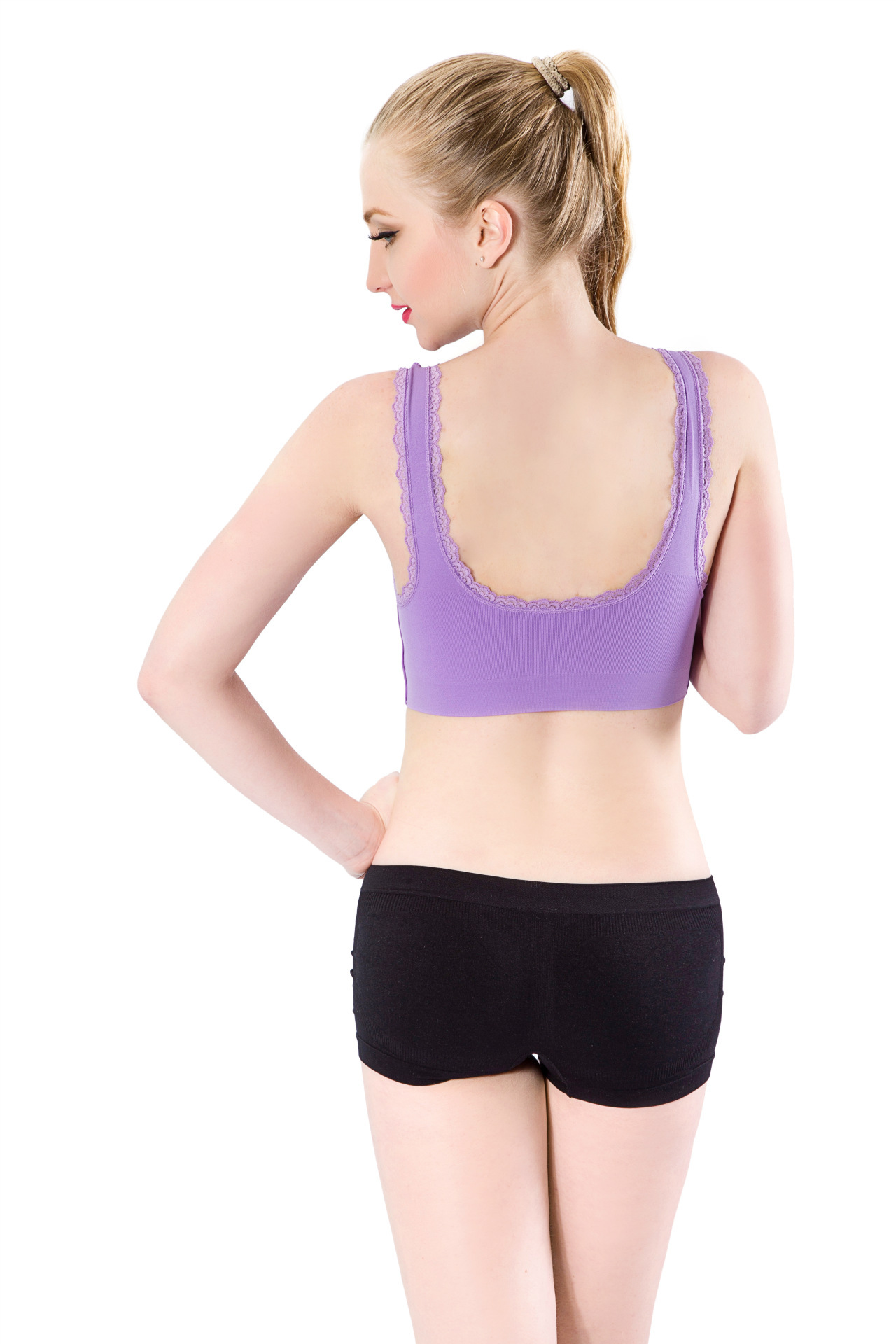 "Factory direct" front Velcro shockproof sports bra seamless sports bra style above gathered Bras wholesale "Factory direct" front Velcro shockproof sports bra seamless sports bra style above gathered Bras wholesale