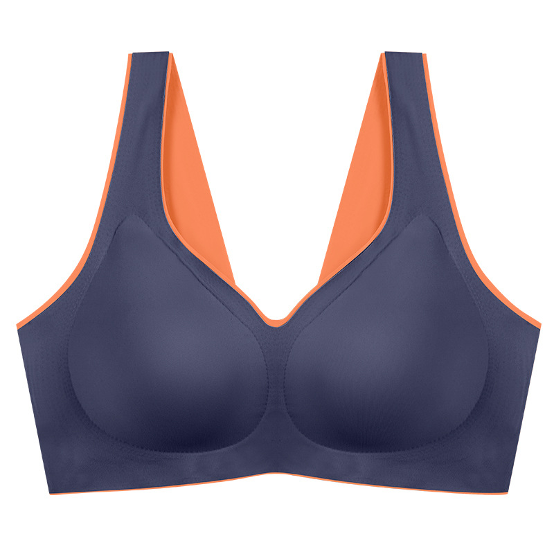 New Thailand Latex Seamless Bras Wireless Underwear Women&#039;s Sports Push-up Bra Adjustable Breast Holding Anti-Sagging