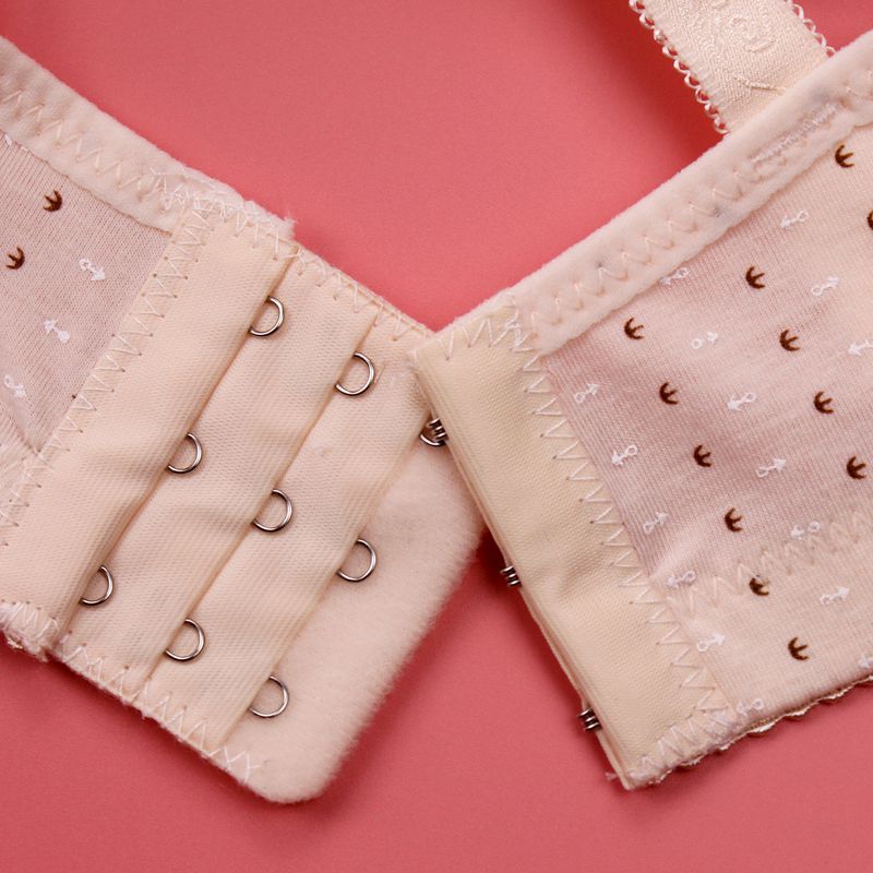Knitted Printed Wireless Underwear Push up Bras Thin Cup Adjustable Sexy Women&#039;s Bra Shantou Manufacturers Direct Wholesale