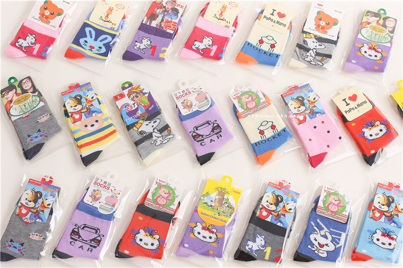 Independent Packaging Kid's Socks Autumn and Winter Gifts Children's Paradise Cartoon Boy Socks Girls Baby Socks Wholesale