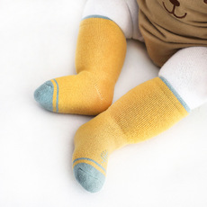 New Style for Autumn and Winter Brushed and Thick Baby Socks Cartoon Boots N Baby Socks 0135 Years Old Children's Socks