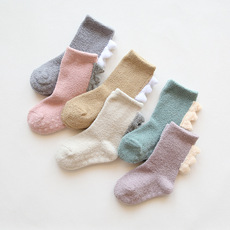 New Style for Autumn and Winter Brushed and Thick Baby Socks Cartoon Boots N Baby Socks 0135 Years Old Children's Socks