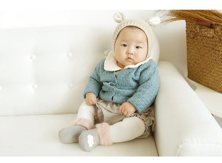 New Style for Autumn and Winter Brushed and Thick Baby Socks Cartoon Boots N Baby Socks 0135 Years Old Children's Socks