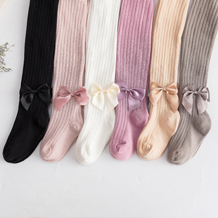 Spring and Autumn 2020 new children's tights combed cotton cartoon one-piece baby socks doll leggings