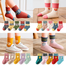 Socks Autumn and Winter Cotton Striped Children's Socks Boys and Girls Spring and Autumn Tube Baby Socks Baby New Whole