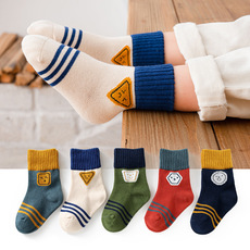 Socks Autumn and Winter Cotton Striped Children's Socks Boys and Girls Spring and Autumn Tube Baby Socks Baby New Whole