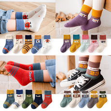 Socks Autumn and Winter Cotton Striped Children's Socks Boys and Girls Spring and Autumn Tube Baby Socks Baby New Whole
