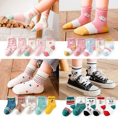 Socks Autumn and Winter Cotton Striped Children's Socks Boys and Girls Spring and Autumn Tube Baby Socks Baby New Whole