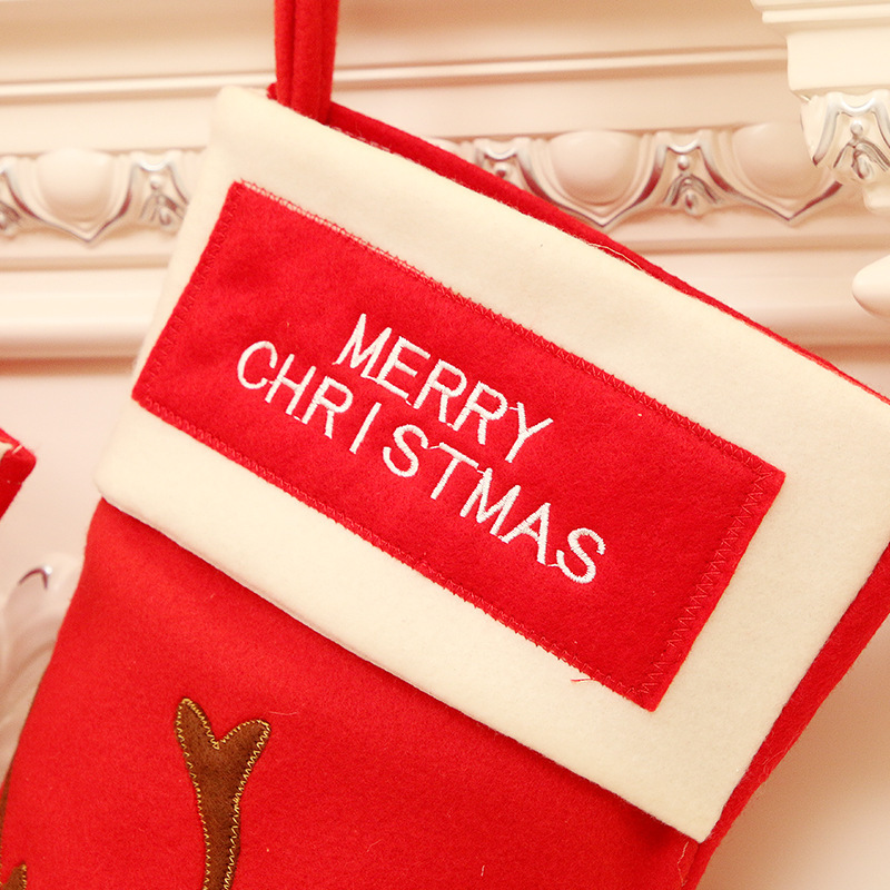 Christmas Gift Pendant Children's Candy Bag Gift Bag Large Christmas Stocking Gift Bag Elderly Socks Decorative Socks