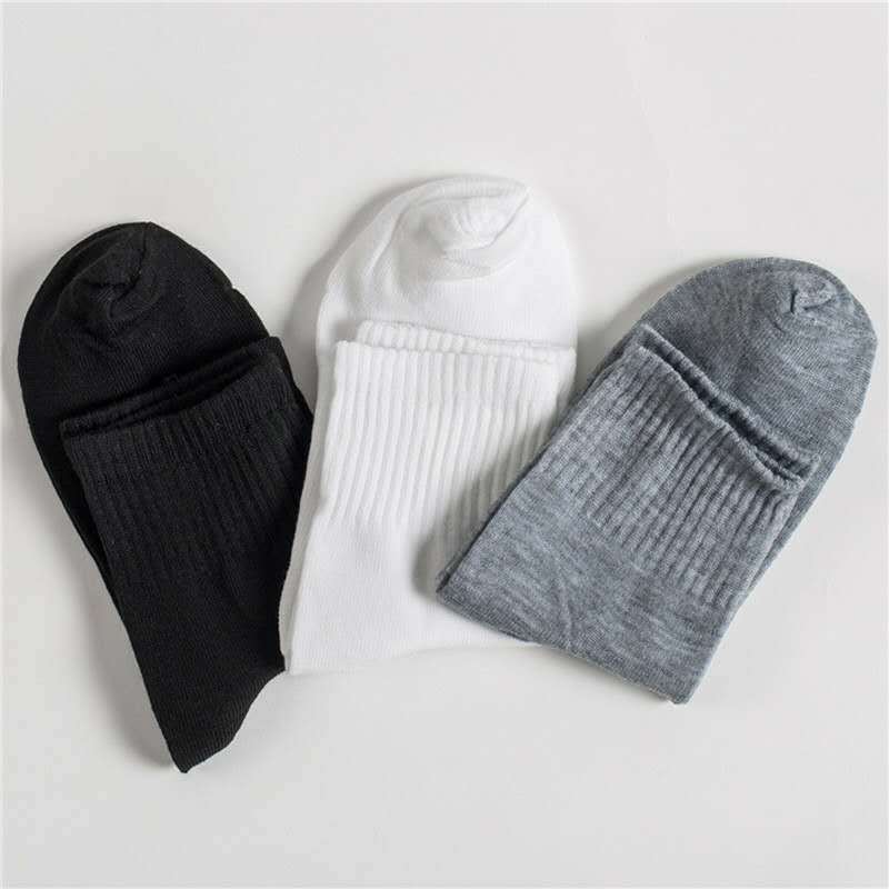 Independent Packaging Wholesale Foot Bath Gift Polyester Men's and Women's Mid-Calf Socks Athletic Socks Four Seasons Gift Socks Black White Gray Socks Independent Packaging Wholesale Foot Bath Gift Polyester Men's and Women's Mid-Calf Socks Athletic Socks Four Seasons Gift Socks Black White Gray Socks