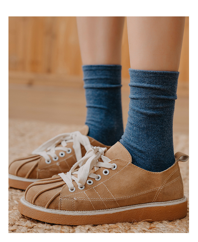 [Large Quantity and Excellent Price] Socks Women's Mid Tube Stockings JK Women's Socks Trendy Socks Couple Black and White Socks Autumn and Winter Thigh High Socks
