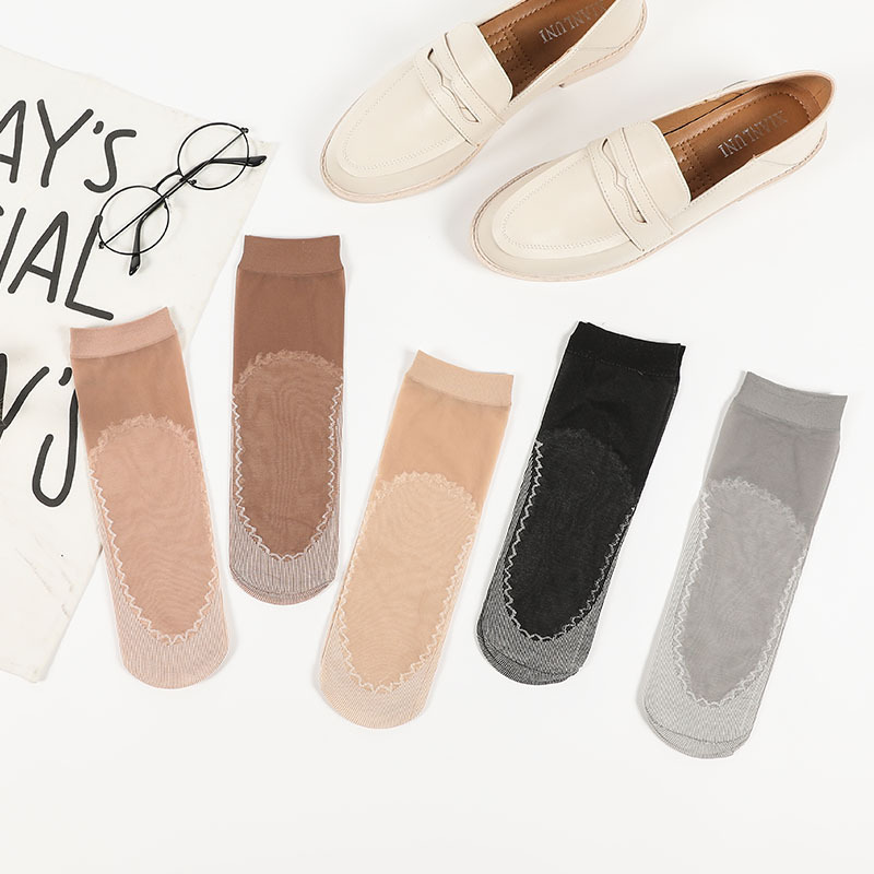 Socks Female Stocking Short Socks Women&#039;s Thick Stockings Spring, Summer, Autumn and Winter Nylon Short Silk Socks Wholesale