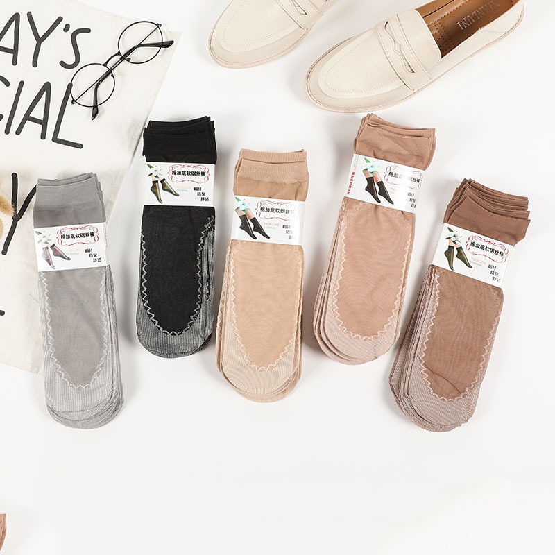 Socks Female Stocking Short Socks Women&#039;s Thick Stockings Spring, Summer, Autumn and Winter Nylon Short Silk Socks Wholesale