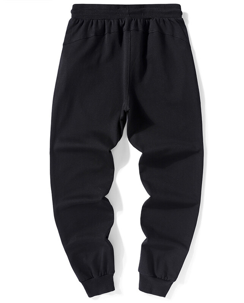2021 Men's Sweatpants Fleece-Lined Thickened Casual Pants Fashionable Fashion Warm Keeping Pants Versatile Youth Fashion Sports Pants
