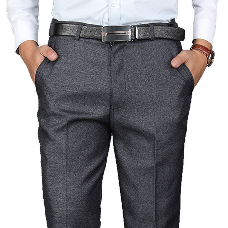 Middle-Aged And Elderly Men &#039;S Pants Summer Trousers Thin Casual Pants High Waist Middle-Aged Loose Men &#039;S Suit Pants Dad Pants