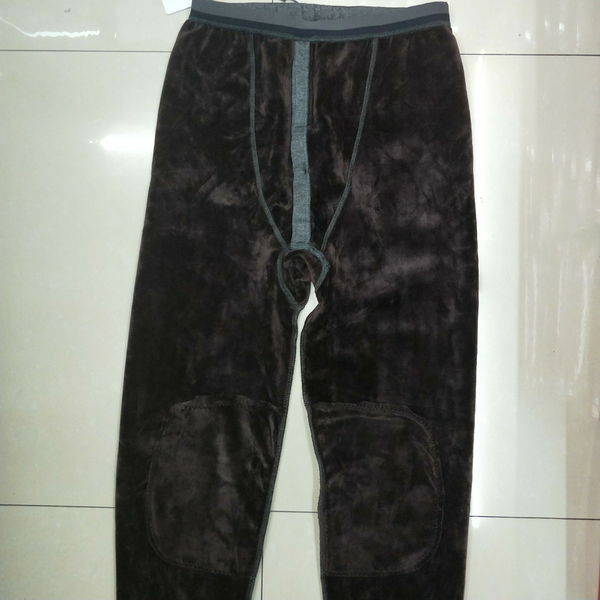 Taihumei men's single warm pants ultra soft composite warm underwear cotton underwear