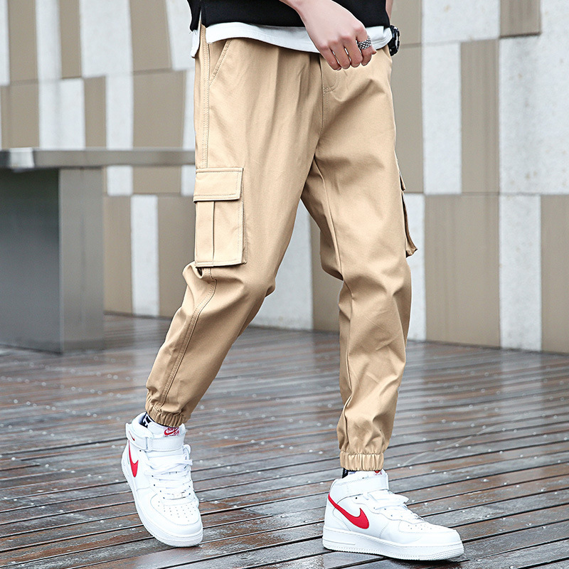 Overalls Men&#039;s 2022 Spring Thickened New Men&#039;s Fashionable Loose Casual Pants Large Size Cropped Pants Fleece-Lined Pants Men&#039;s