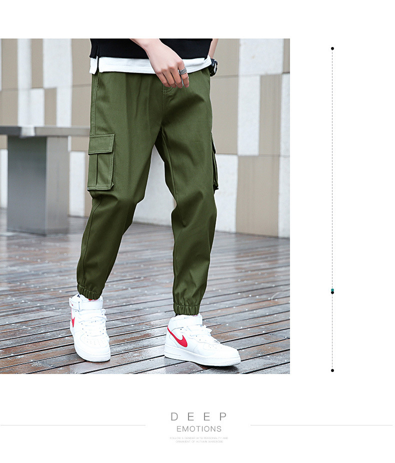 Overalls Men's 2022 Spring Thickened New Men's Fashionable Loose Casual Pants Large Size Cropped Pants Fleece-Lined Pants Men's Overalls Men's 2022 Spring Thickened New Men's Fashionable Loose Casual Pants Large Size Cropped Pants Fleece-Lined Pants Men's