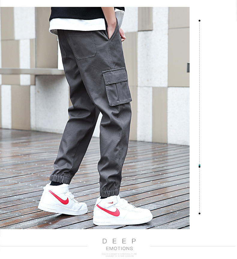 Overalls Men's 2022 Spring Thickened New Men's Fashionable Loose Casual Pants Large Size Cropped Pants Fleece-Lined Pants Men's Overalls Men's 2022 Spring Thickened New Men's Fashionable Loose Casual Pants Large Size Cropped Pants Fleece-Lined Pants Men's