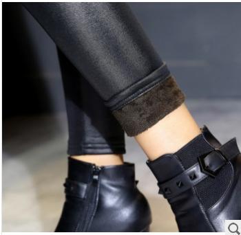 Winter female trousers adult playing underwear plus cashmere thickening warm pants self-cultivation feet mouth nine 