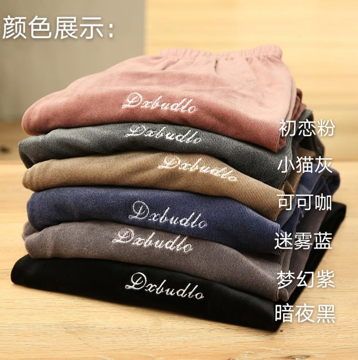 2020 Autumn and Winter New Fleece Warm Pants Warm Pants Outerwear Homewear Casual Pants Same Type as TikTok Students' Pants