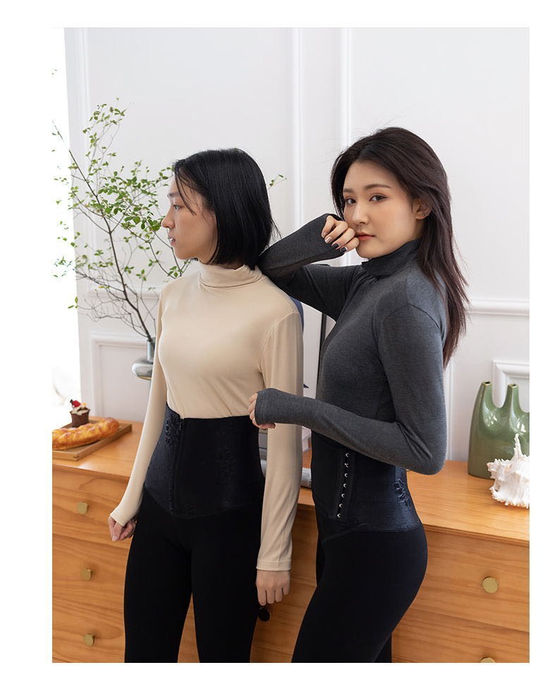 Winter Jacquard Body Shaping Pants Postpartum High Waist Velvet Padded Belly Compression Leggings One-Piece Pants Corset Fat Burning Women&#039;s Pants Warm Pants